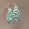 Shell Dangle Stud Earrings FS-WGED06D-08-1