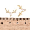 Brass Pave Cubic Zirconia Pendants KK-CBA866A-13G-3