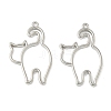 Alloy Open Back Bezel Pendants FIND-L025-02P-1