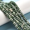 Natural Green Spot Beads Strands G-Z030-A03-01-4