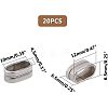 304 Stainless Steel Slide Charms STAS-UN0005-41-3