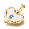 Brass Enamel Pendants KK-D328-11G-2