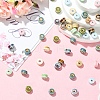 50Pcs 10 Colors Handmade Porcelain Beads PORC-YW0001-66-4