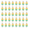 100Pcs Handmade Polymer Clay Charms CLAY-TA0001-96C-2