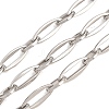 201 Stainless Steel Oval Link Chains CHS-H118-19P-1