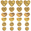 120Pcs 6 Styles Tibetan Style Alloy Beads TIBE-SP0001-22A-5