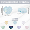 30Pcs UV Plating Iridescent Acrylic Beads OACR-SP0001-31-2
