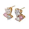 304 Stainless Steel Crystal Rhinestone Stud Earrings EJEW-G423-06G-5