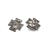 Tibetan Style Alloy Cross with Jesus Alloy Pendants for Easter Jewelry LS-K0P62051-3