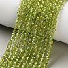 Natural Peridot Beads Strands G-Z150-A01-4mm-1