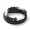 Unisex Stackable Bracelets Sets BJEW-JB04896-2