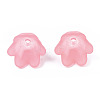 Transparent Acrylic Bead Caps FACR-N005-002G-2
