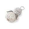 Alloy with Glass Seed Beads Pendants PALLOY-MZ00276-4