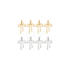 Brass Micro Pave Clear Cubic Zirconia Pendants FIND-BC0013-57A-7