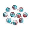 Transparent Crackle Acrylic Beads LS-CACR-N002-14-3