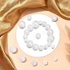 100Pcs 5 Styles ABS Plastic Imitation Pearl Beads KY-CJ0002-03-6