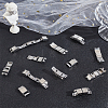 DICOSMETIC 20 Sets 2 Styles Rectangle 201 Stainless Steel Watch Band Clasps STAS-DC0011-60-5