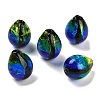 Gradient Color & Luminous Handmade Silver Foil Lampwork Beads LAMP-I028-07B-2