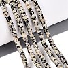 Natural Dalmatian Jasper Beads Strands G-Q606-46A-01-1