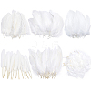 Gorgecraft 240Pcs 6 Style Goose Feather Costume Accessories FIND-GF0002-70-1