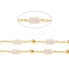 Handmade Natural Rose Quartz Beaded Chains CHC-E021-01D-1