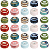60Pcs 10 Colors Glazed Porcelain Beads PORC-PA0001-26-1