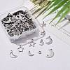 Tarnish Resistant 200Pcs 10 Style 304 Stainless Steel Charms STAS-LS0001-33P-5