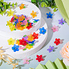 48Pcs 12 Styles Frosted Acrylic Pendants PALLOY-TA0002-52-5