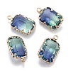 Two Tone Transparent Glass Pendants GLAA-F110-03A-20-1