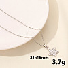 Non-Tarnish 304 Stainless Steel Star Pendant Necklace JY7792-9-1