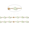 Dyed Natural Jade Round Beaded Chain CHS-C006-01E-2
