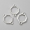 Zinc Alloy Open Back Bezel Connector Charms FIND-WH0139-69G-S-1