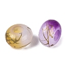 Two Tone Drawbench Acrylic European Beads OACR-Q200-36-3