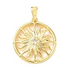 Brass Micro Pave Cubic Zirconia Pendants KK-F914-02B-G-1