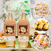 30Pcs 3 Styles Square Kraft Paper Festival Gift Storage Boxes with PVC Window and Hole Handle CON-PH0003-05C-6