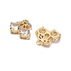 Brass Micro Pave Cubic Zirconia Pendants KK-A259-22G-01-2