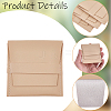 Square PU Leather Jewelry Flip Pouches with Random Color Lining PAAG-CL0001-02B-7