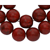 Synthetical Howlite Beads Strands G609-6mm-2