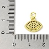 Brass Micro Pave Cubic Zirconia Charms KK-M283-15B-02-3
