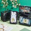 Foldable Creative Kraft Paper Drawer Boxes with Clear PVC Cover Sheet LS-CON-WH0113-09A-4