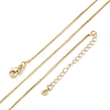 Brass Box Chain Necklaces for Women X-NJEW-D302-41G-4