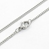 Tarnish Resistant Women's 304 Stainless Steel Twisted Chain Necklaces X-STAS-O037-58P-1