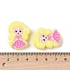 Princess Food Grade Silicone Focal Beads SIL-A008-05A-3