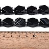 Natural Black Agate(Dyed & Heated) Beads Strands G-Q608-11A-5