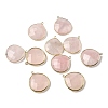 Natural Rose Quartz Pendants G-B009-07G-B-1