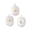 3Pcs 3 Styles Natural Baroque Pearl Keshi Pearl Pendants PALLOY-JF02913-02-1