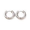 Non-Tarnish 304 Stainless Steel Hoop Earrings for Women EJEW-F339-01P-01-1