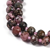 Natural Rhodonite Beads Strands G-H057-A12-01-4