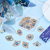 20Pcs 10 Styles Alloy Crystal Rhinestone Pendants ALRI-SC0001-64-7