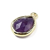 Natural Amethyst Faceted Pendants G-U019-05G-01-2